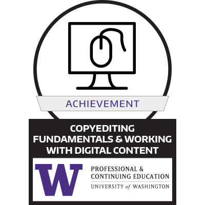 Copyediting Fundamentals Badge Copyediting Fundamentals Badge